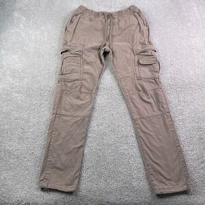 Pacsun Pants Mens Small Brown Canvas Cargo Utility Slim Fit Tactical Survivalist